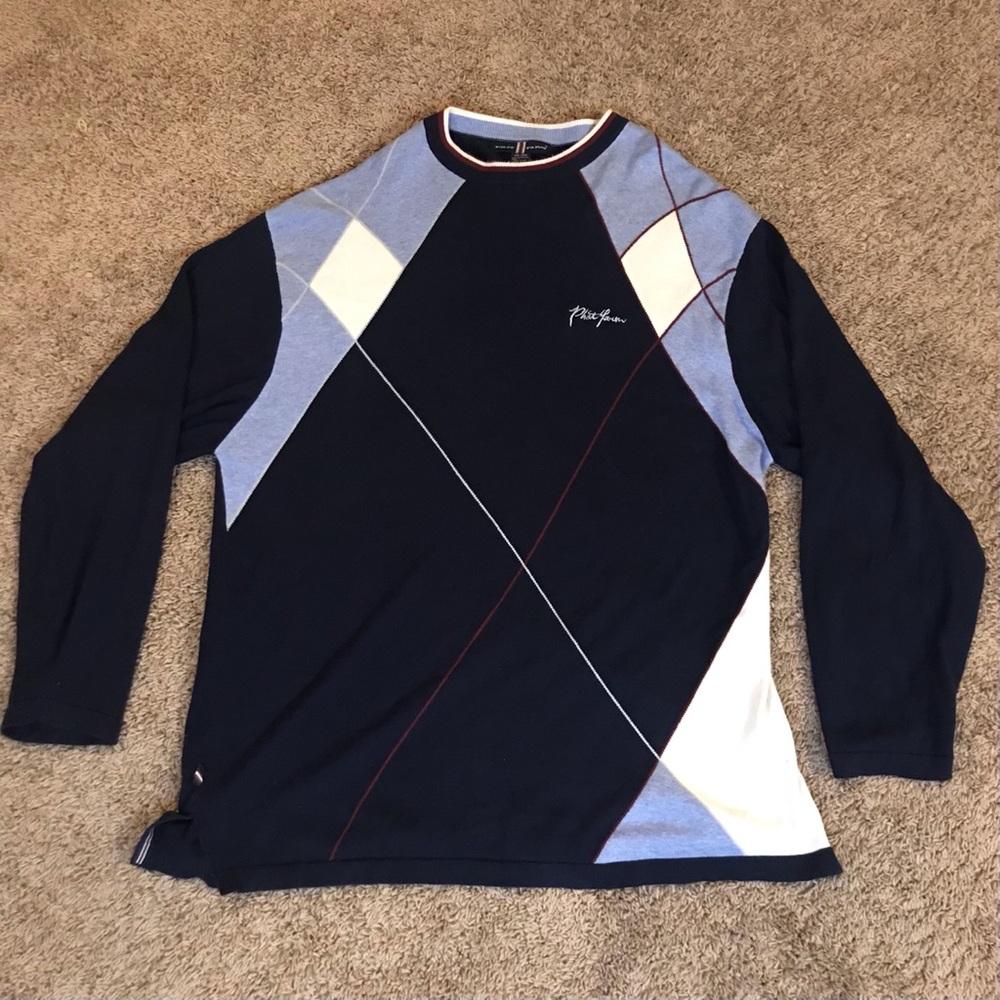Phat Farm| LS Sweater| Navy Blue MENS 2XL